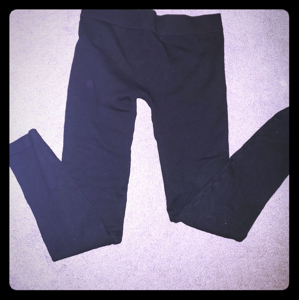 Black fleece leggings
